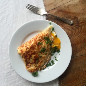 PANCAKE DAY: Cheese & Egg Crepes