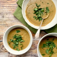 Thai green lentil soup